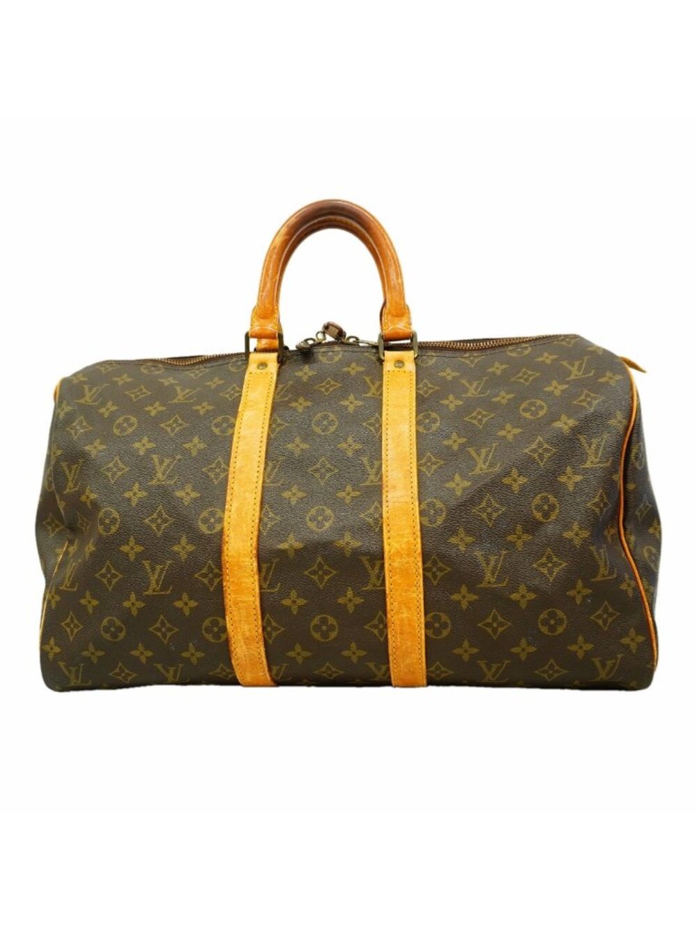 Louis Vuitton Boston Bag Monogram Keepall 45 Brown
